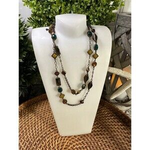 Necklace‎ Avon Multi-Colored Glass Simulated beaded Necklace  60-70's